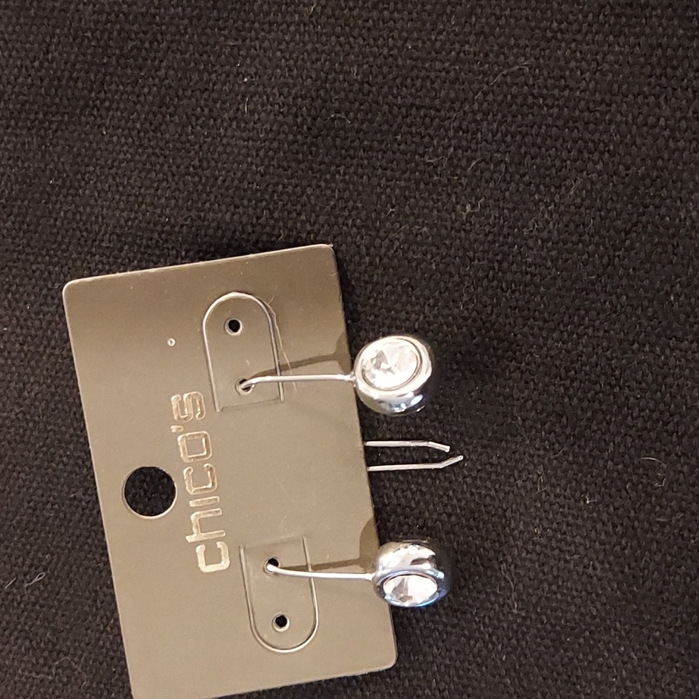 NWT Sikver drop earring with stone |